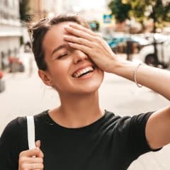 Mulher sorrindo
